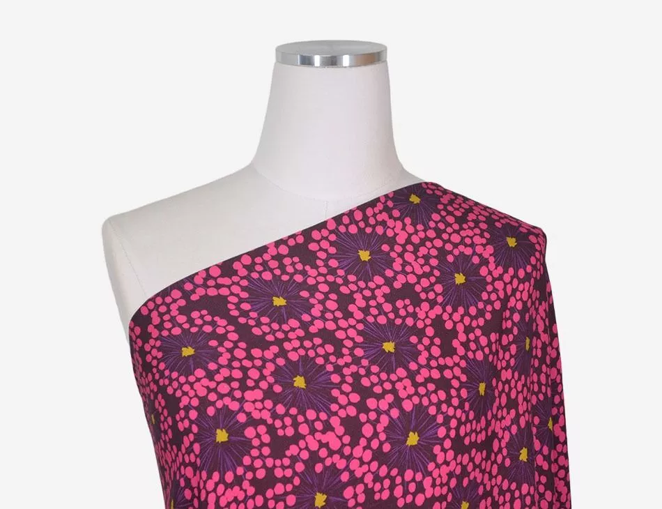 Aurora Floral Viscose Twill