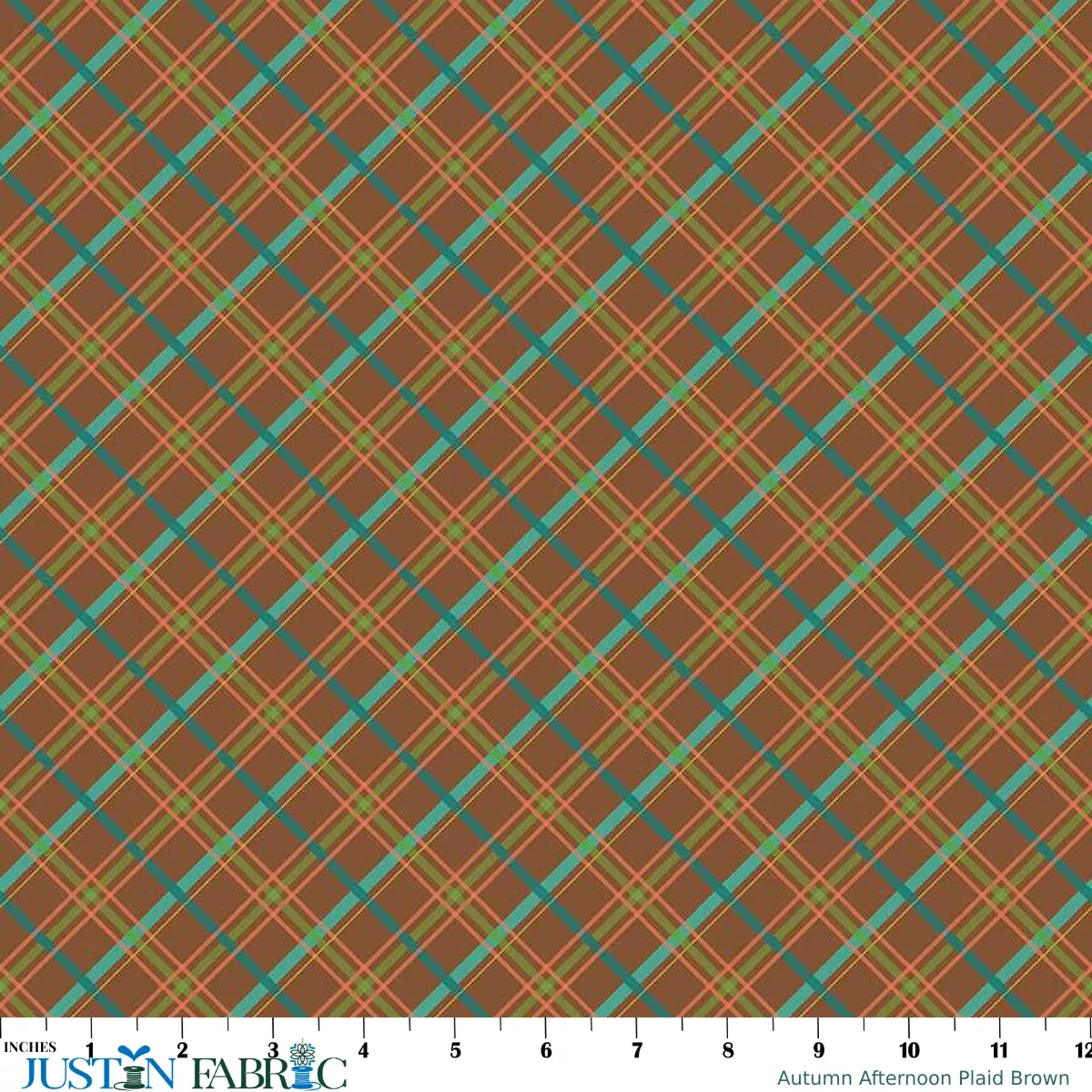 Autumn Afternoon Plaid Brown Yardage by Heather Peterson | Riley Blake Designs