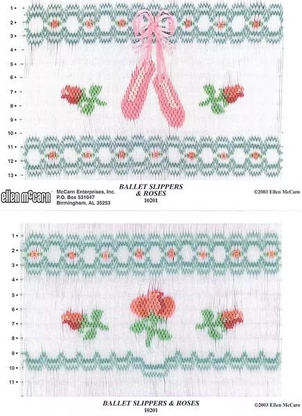 *BALLET SLIPPERS &ROSES//SMOCKING PLATES//ELLEN MCCARN