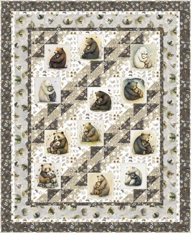 “Bear Hugs” QT Bear Hugs Kit 57×70