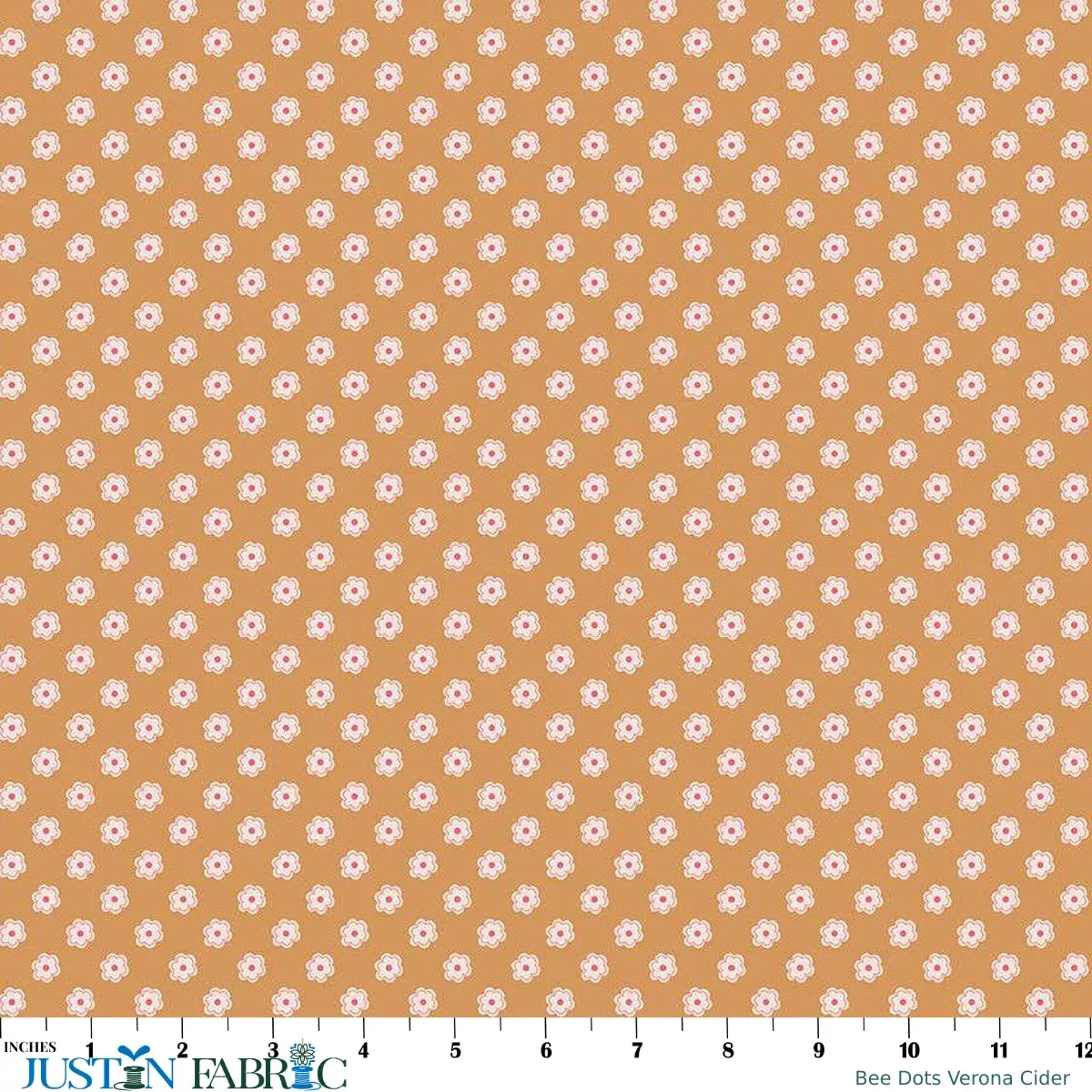 Bee Dots Verona Cider Yardage by Lori Holt | Riley Blake Designs