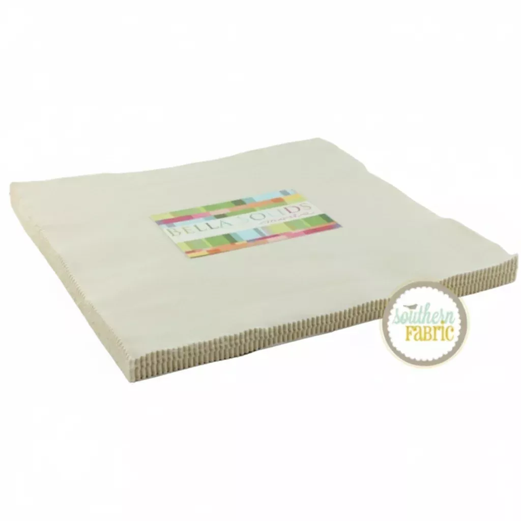 Bella Solids - Natural - Layer Cake (42 pcs) by Moda