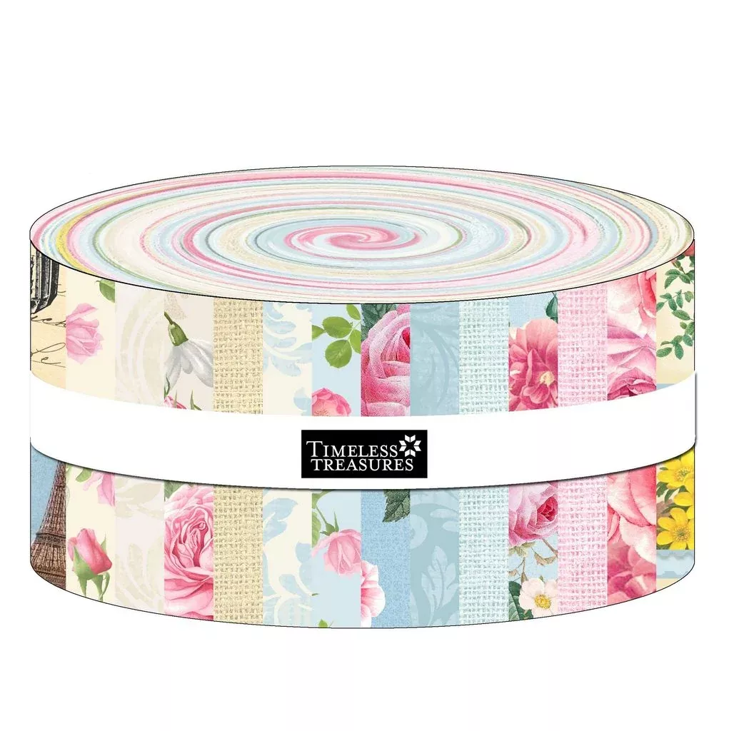 Belle Fleur 2.5" Precut Strips from Timeless Treasures (40pcs)