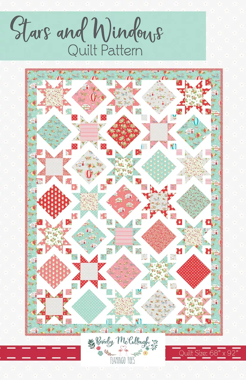 BEVERLEY MCCULLOUGH- Stars and Windows Quilt Pattern, MOQ 3Each(s)