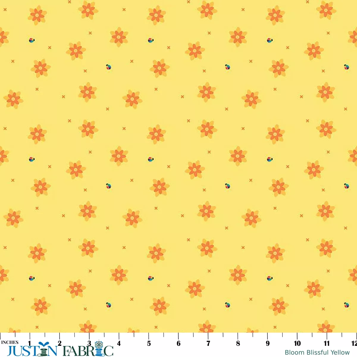 Bloom Blissful Yellow Yardage by Kristy Lea | Riley Blake Designs