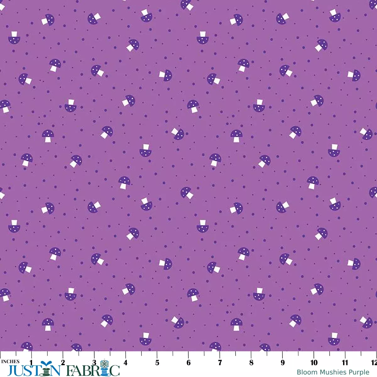 Bloom Mushies Purple Yardage by Kristy Lea | Riley Blake Designs