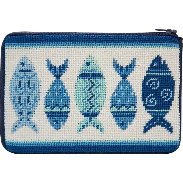 Blue Fishes Purse