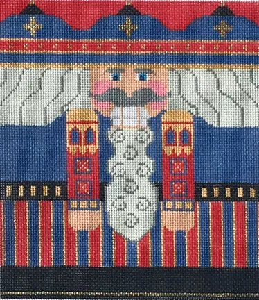 Blue/Red Nutcracker Roll Up Stitch Guide