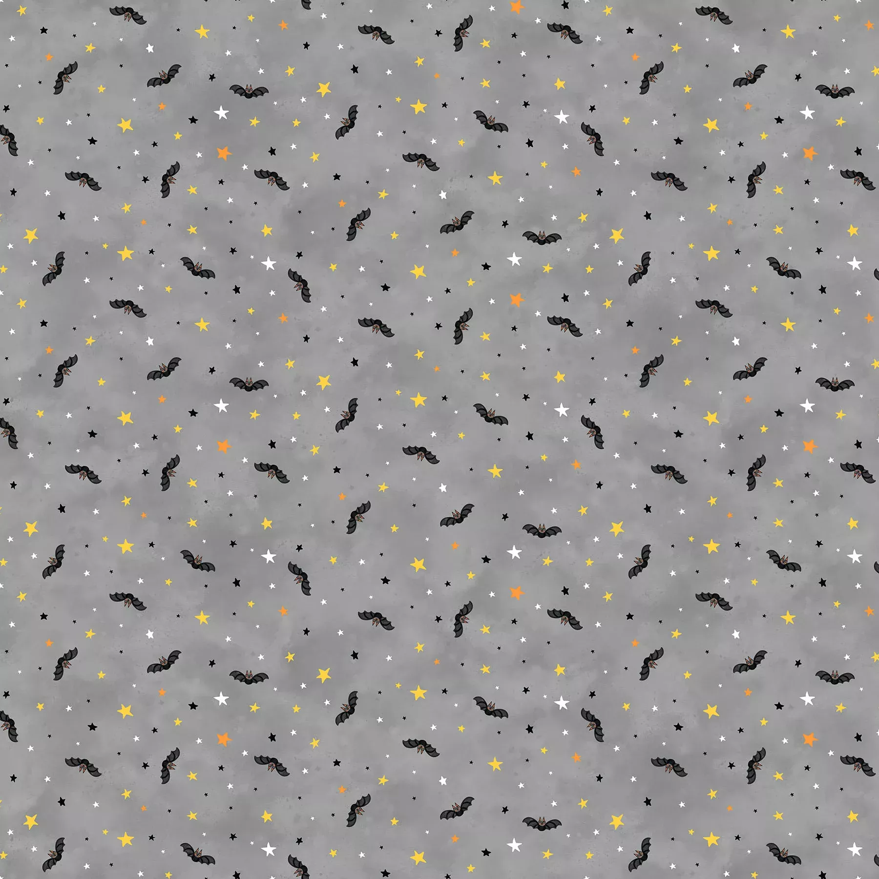 The Boo Crew | Bat Toss Gray Multi by Northcott Studio for Northcott Fabrics | 28204-96