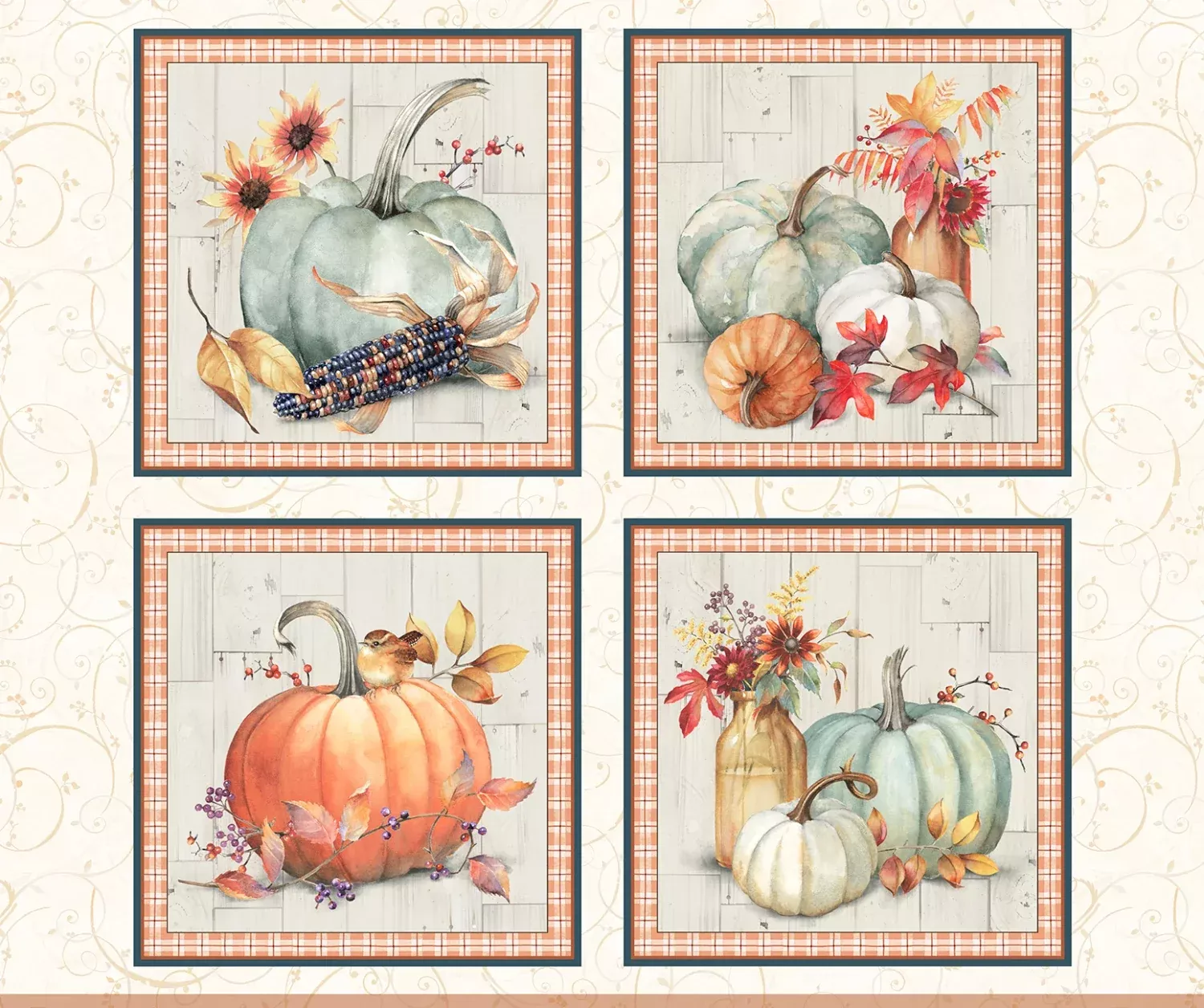 Bountiful | Blocks Panel by Sandy Clough for P&B Textiles | BOUN5878-PA