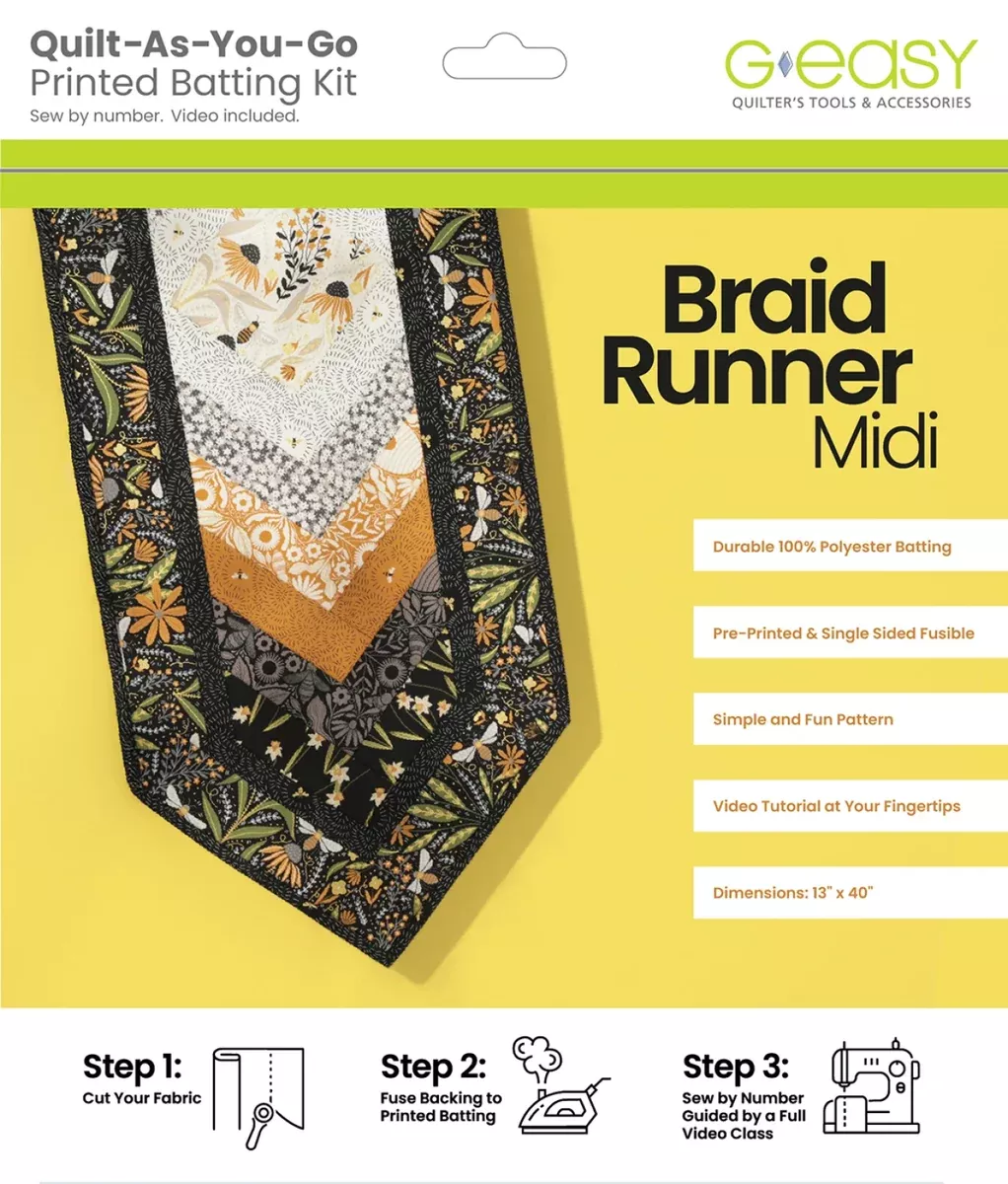 Braid Runner Midi Printed Batting Kit