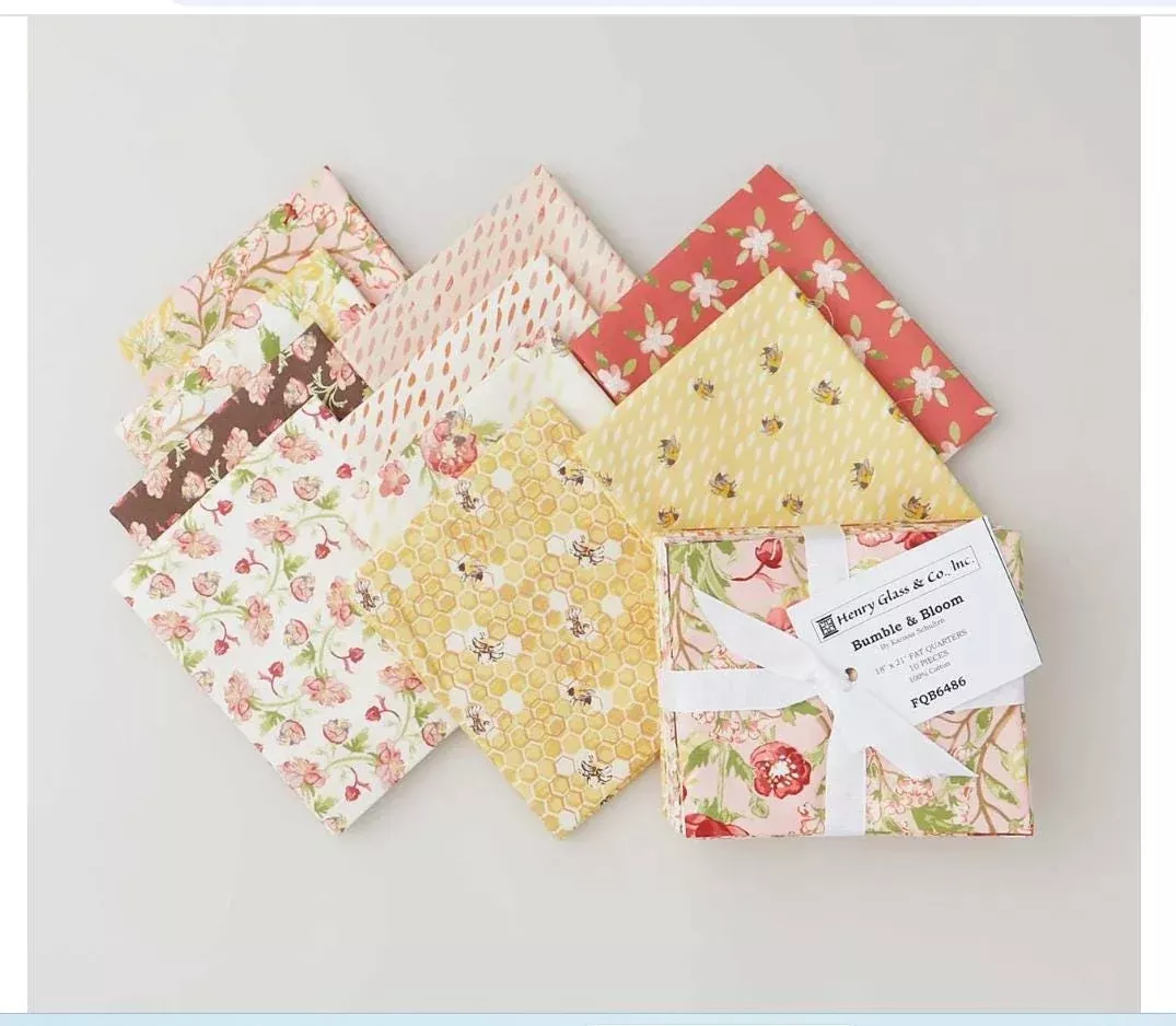 Bumble & Bees Fat Quarter Bundle 10/pkg - Henry Glass Fabrics