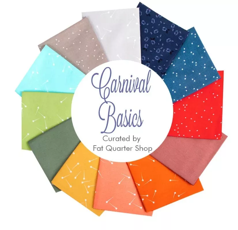 Carnival Basics Fat Quarter Bundle 12/pkg. - Riley Blake Designs