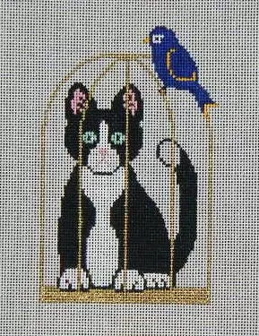 Cat Inside Birdcage