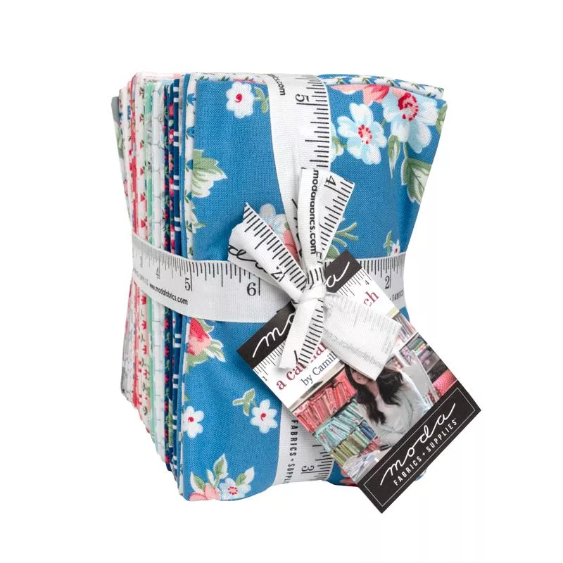 A Cat Named Stitch - Fat Eighth Bundle (40 pcs) by Camille Roskelley for Moda