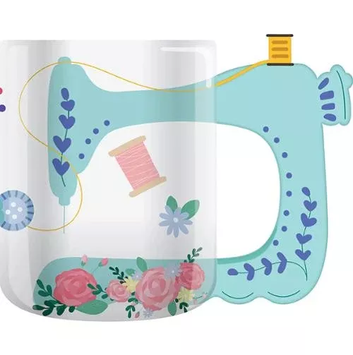 Ceramic Mug - Sewing Machine