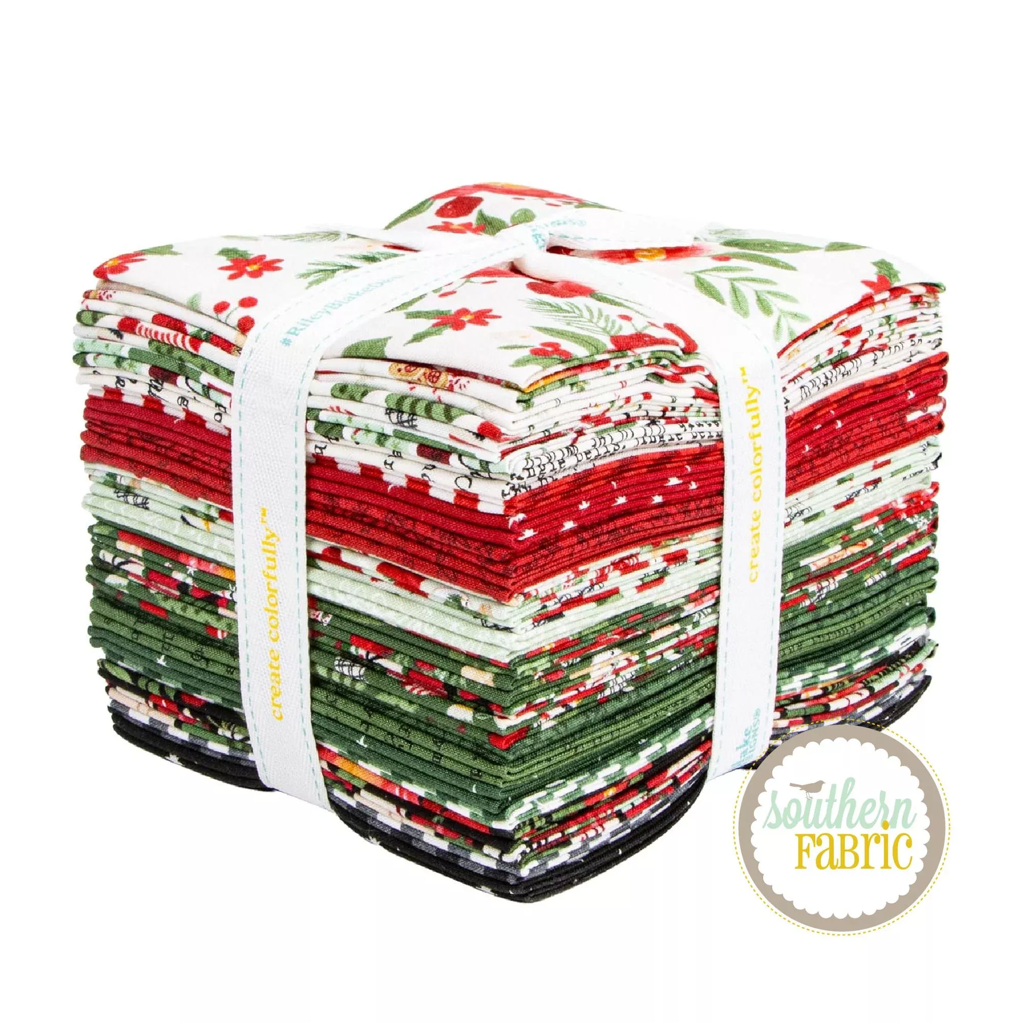 Charming Christmas - Fat Quarter Bundle (24 pcs) by Kelsey Carlson for Riley Blake
