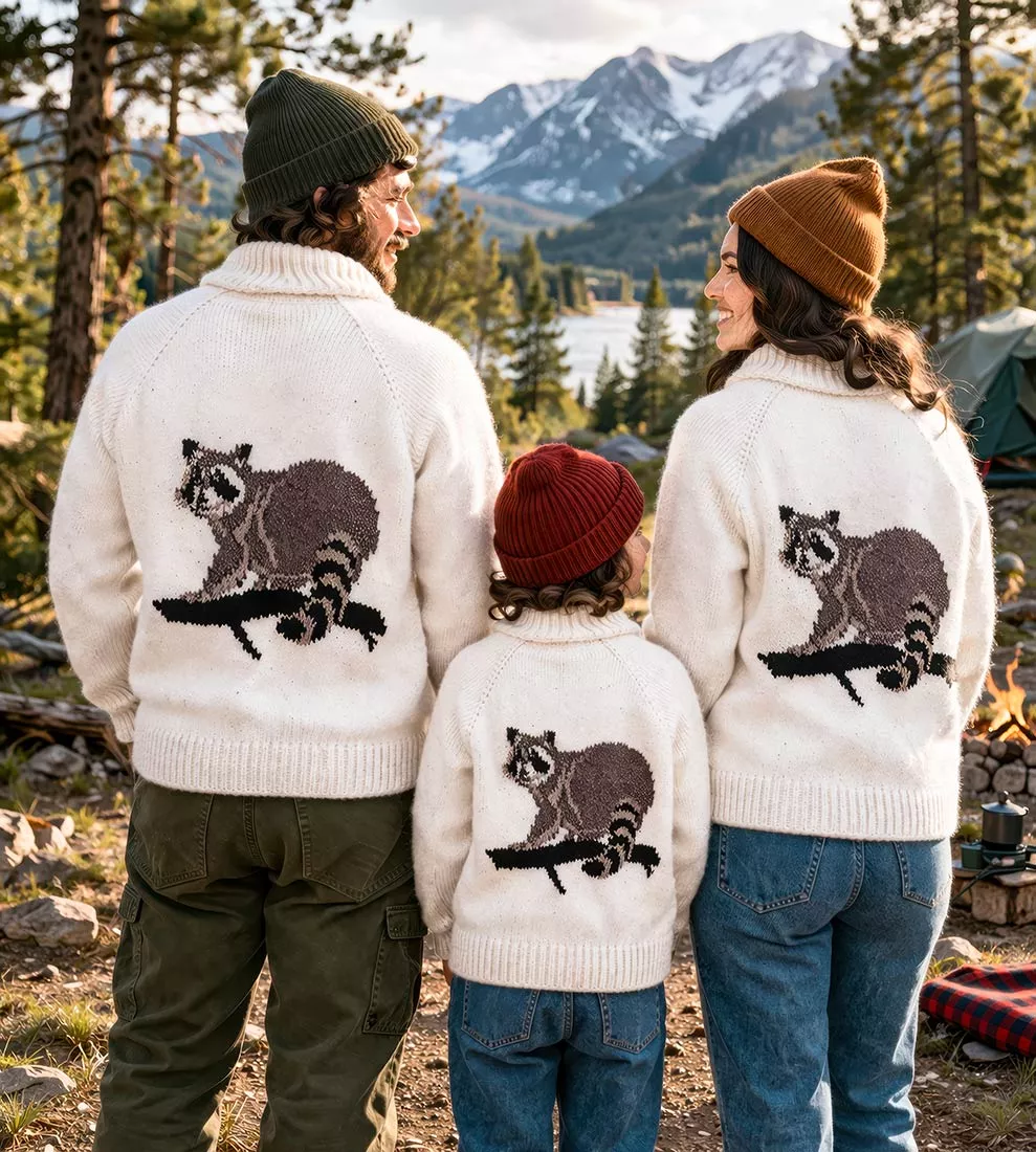 Child's Ricky Raccoon Cardigan Pattern