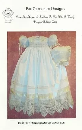 *CHRISTENING GOWN FOR GIANNA//SMOCKING PLATE//PAT GARRETSON DESIGNS