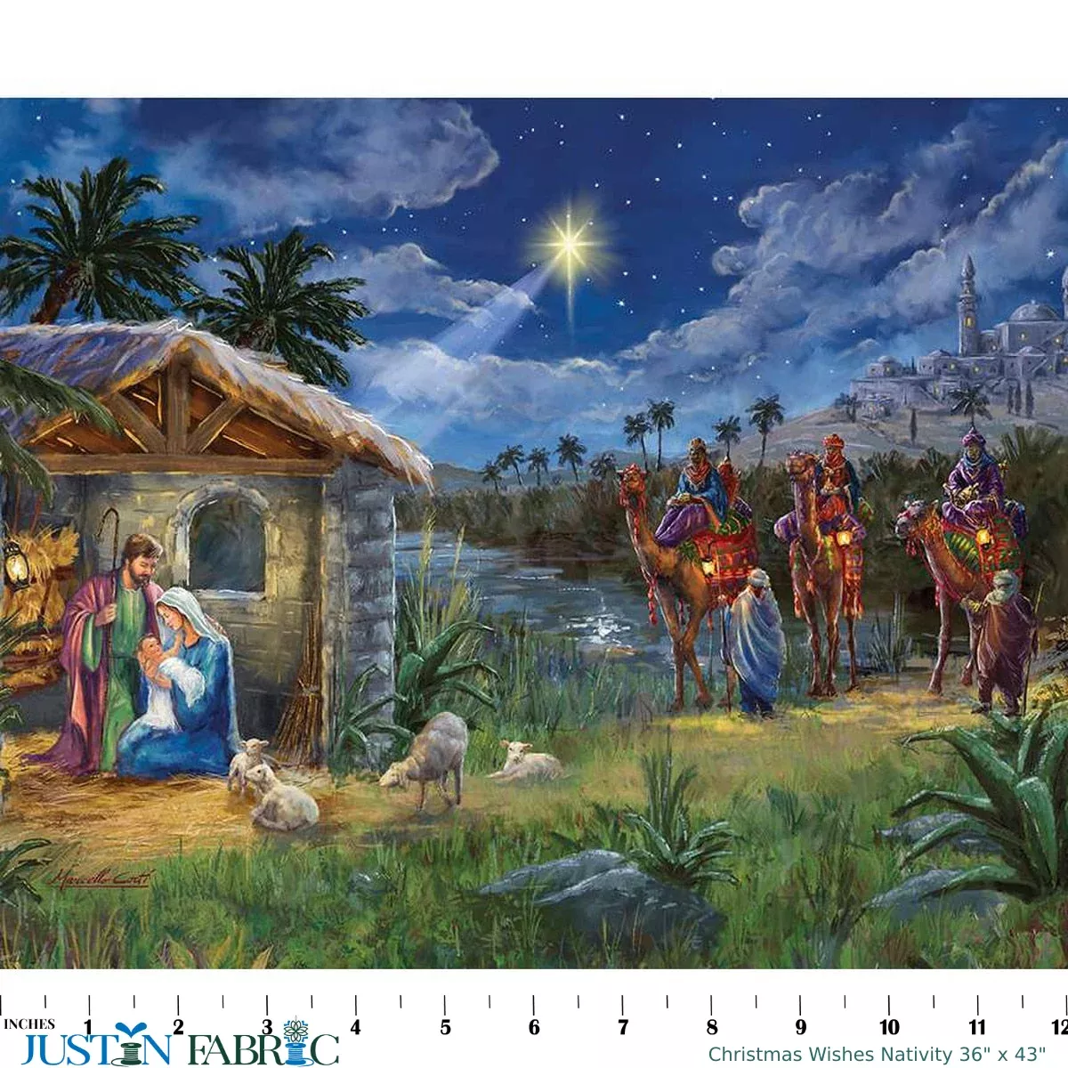 Christmas Wishes Nativity Panel 36" x 43" by RBD Designers | Riley Blake Designs