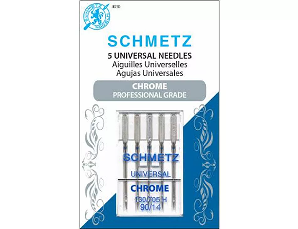 Chrome Universal Sewing Machine Needles Size 14