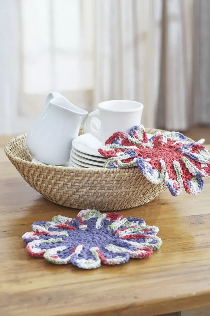 Chrysanthemum Dishcloth Pattern