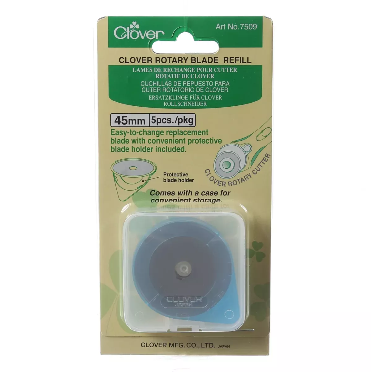 Clover Rotary Blade 45mm -5ct