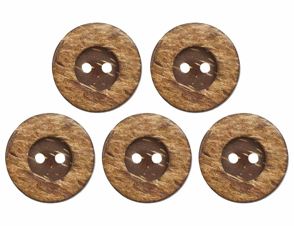 Coconut Husk Buttons 20mm