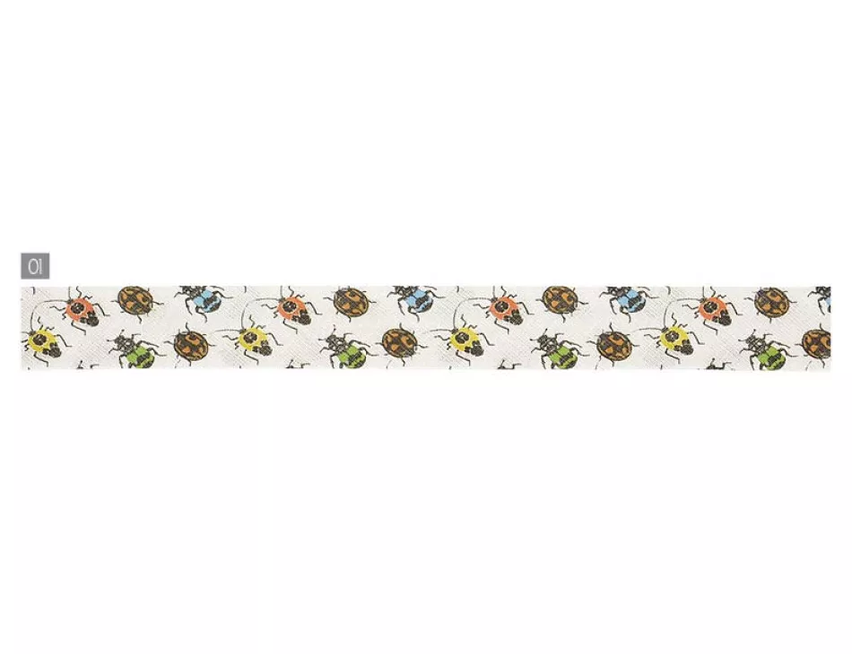 Colorful Bugs Bias Tape