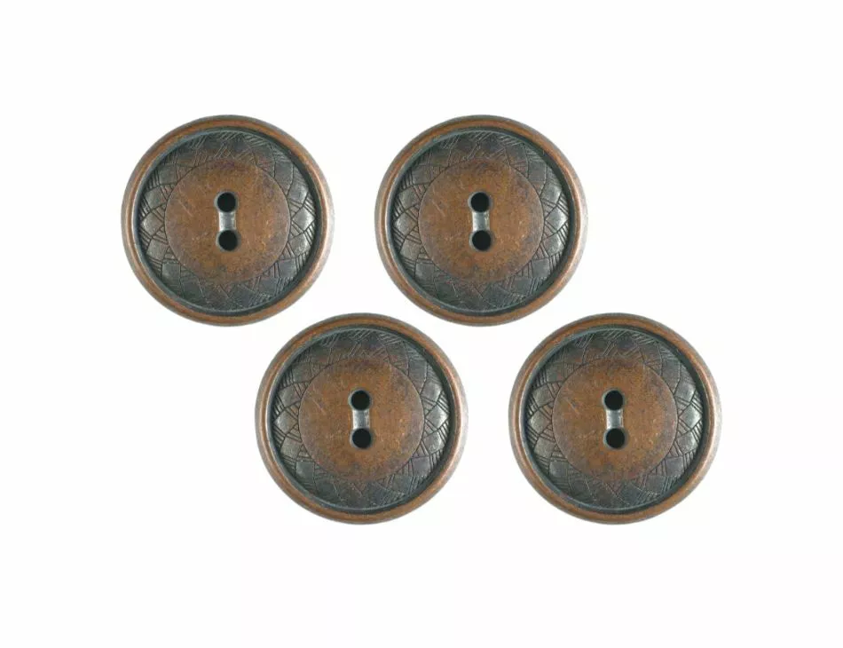 Copper Decorative Buttons 15mm
