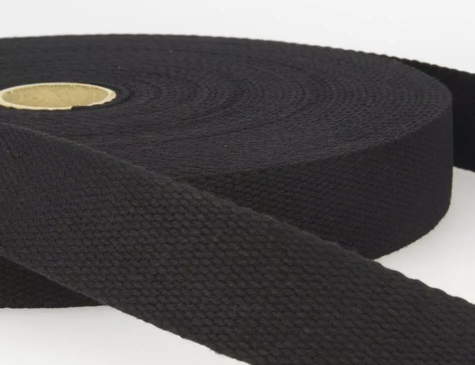 Cotton Webbing 1.5" Black