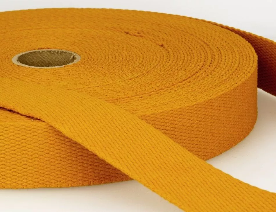 Cotton Webbing 1.5" Mustard