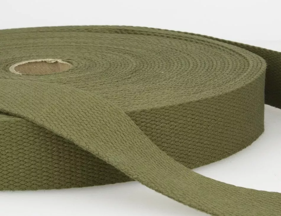 Cotton Webbing 1.5" Olive