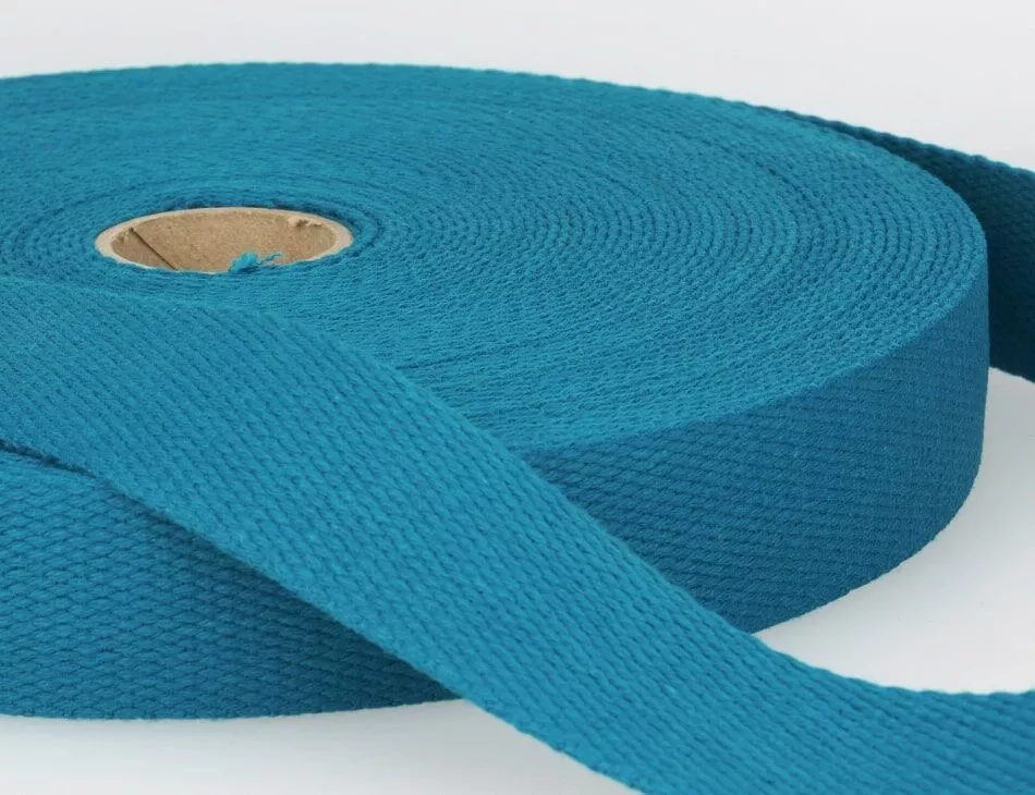 Cotton Webbing 1.5" Turquoise