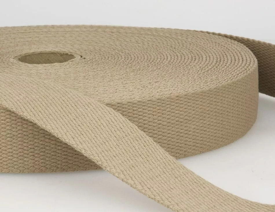 Cotton Webbing 1" Khaki