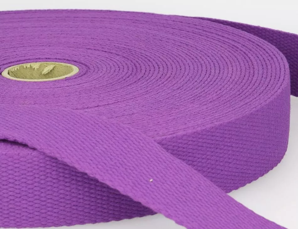Cotton Webbing 1" Purple