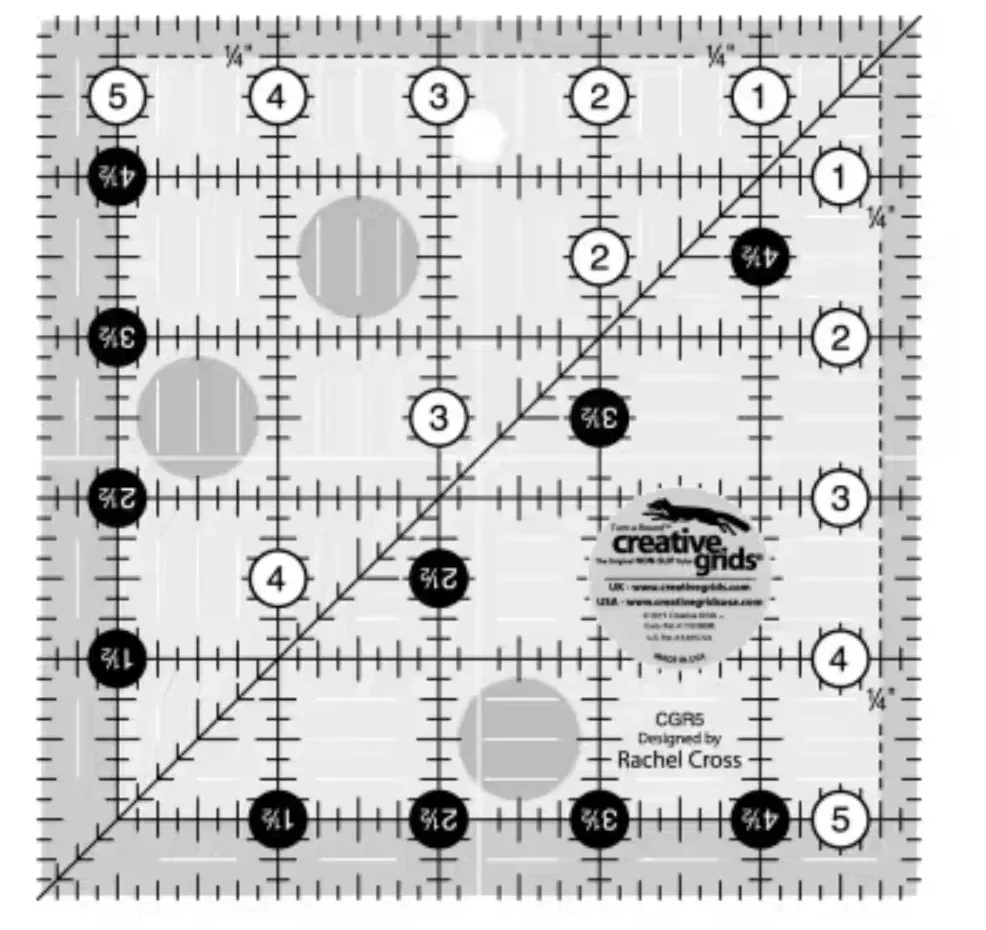 Creative Grids Quilt Ruler Square 6 1/2