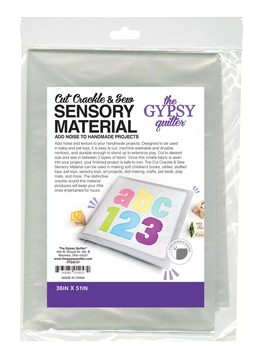 Cut Crackle and Sew Sensory