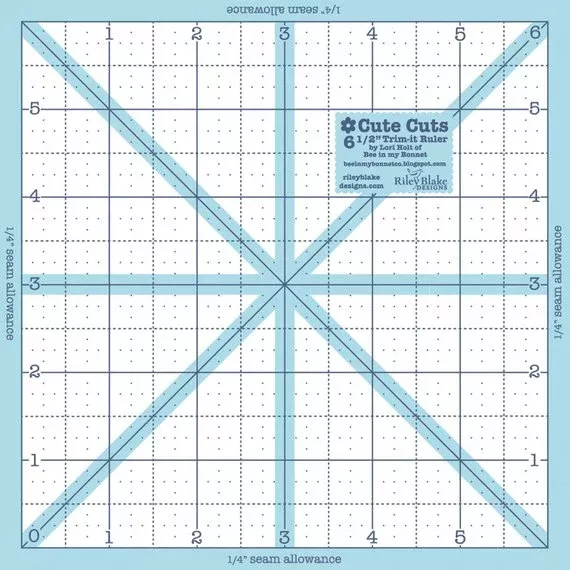 Cute Cuts 6 1/2" Trim It Ruler