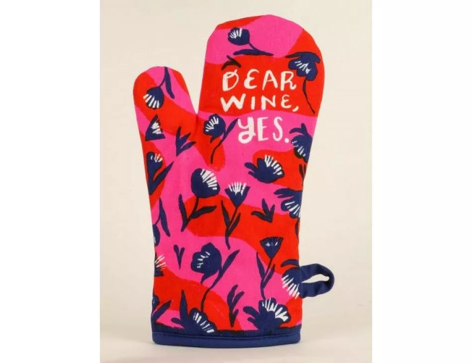Dear Wine Yes Oven Mitt