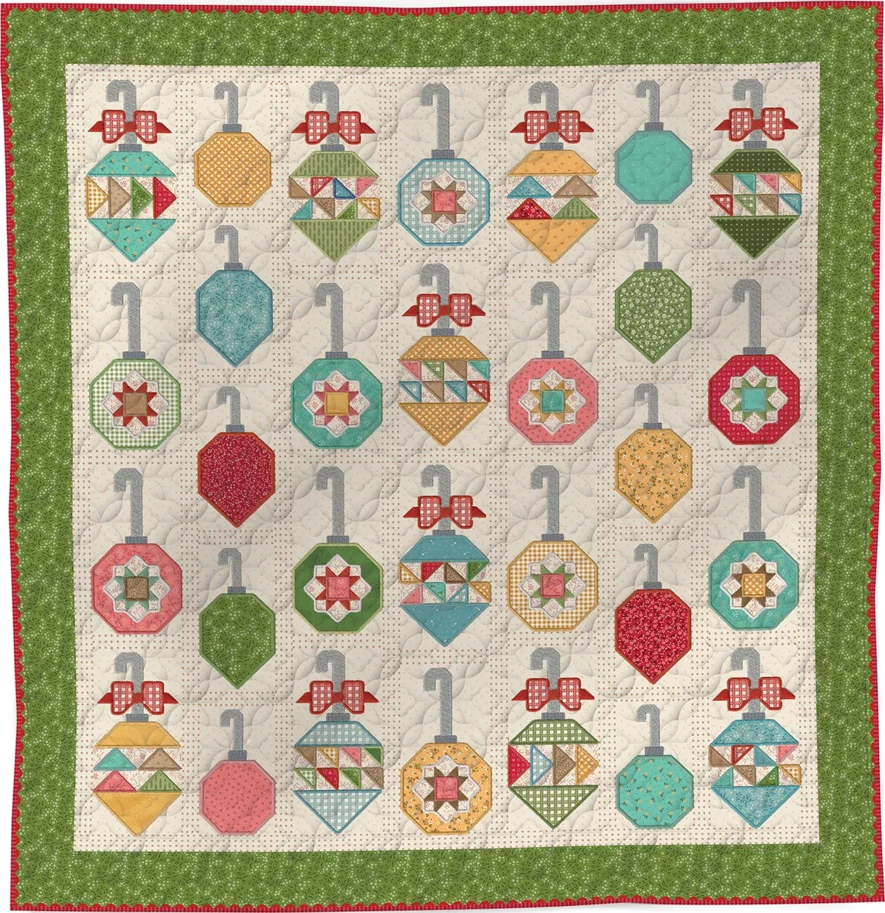 Decorating the Tree Machine Embroidery Fabric Only Kit Featuring Baked with Love by Lori Holt | Riley Blake Designs