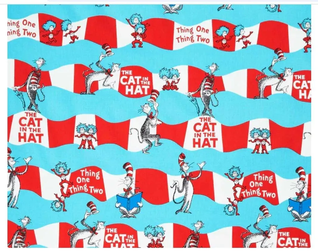 Dr. Seuss Thing One Thing Two & Cat in the Hat Yardage – Robert Kaufman