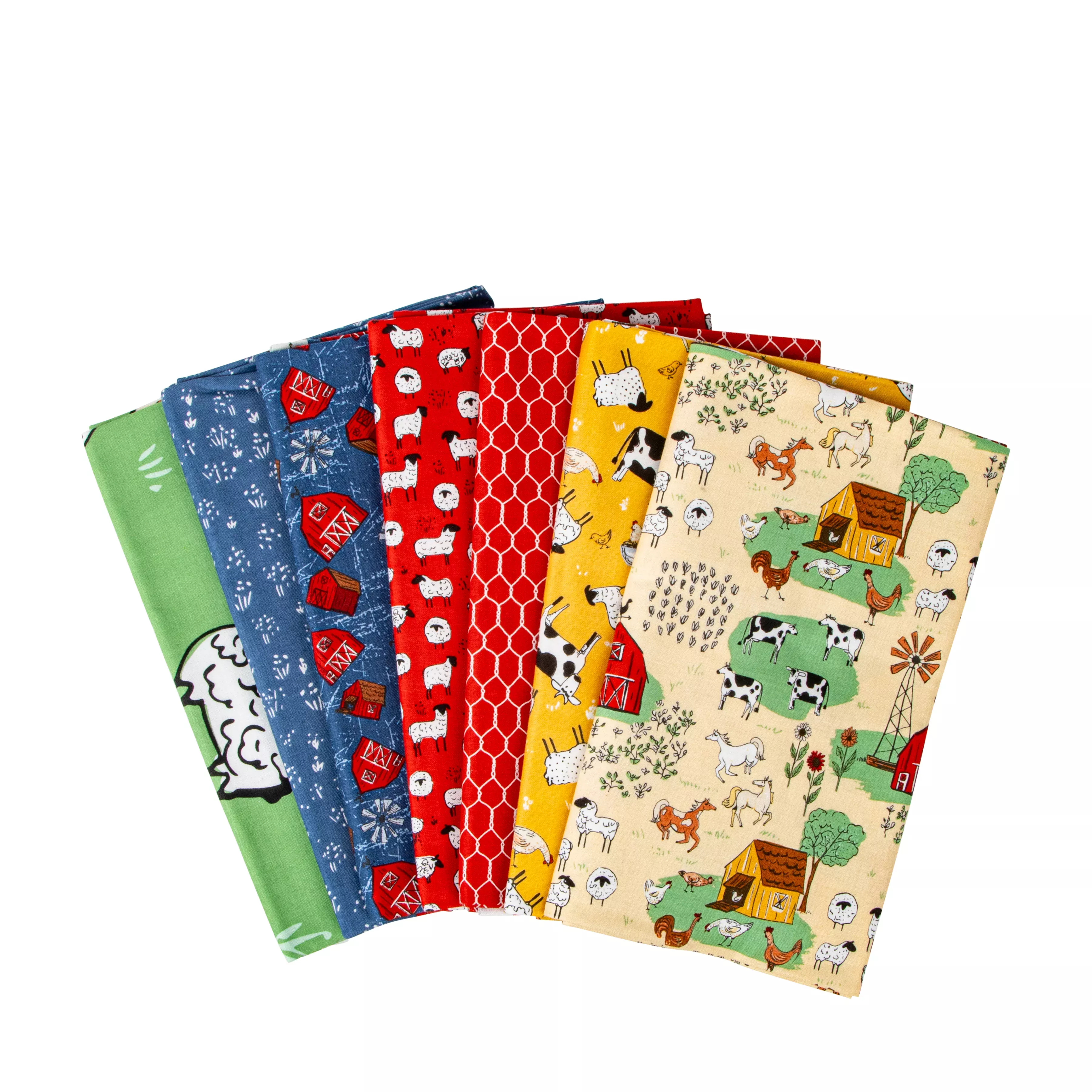 Farm Livin' | 1-Yard Bundle Sunshine by Diane Labombarbe for Riley Blake | 7 pcs