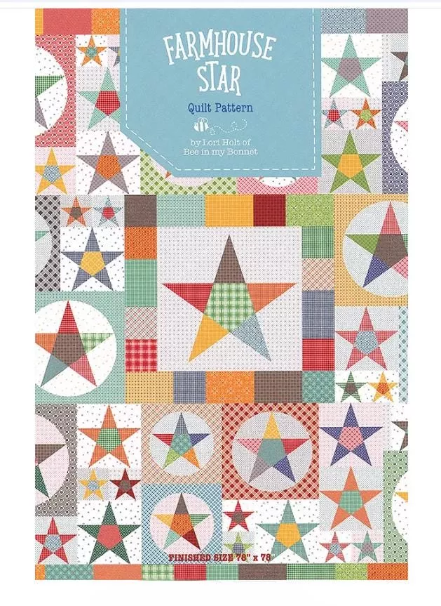 Farmhouse Star Quilt Pattern - Lori Holt of Bee in my Bonnet