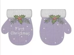 First Christmas Mittens - Lavender