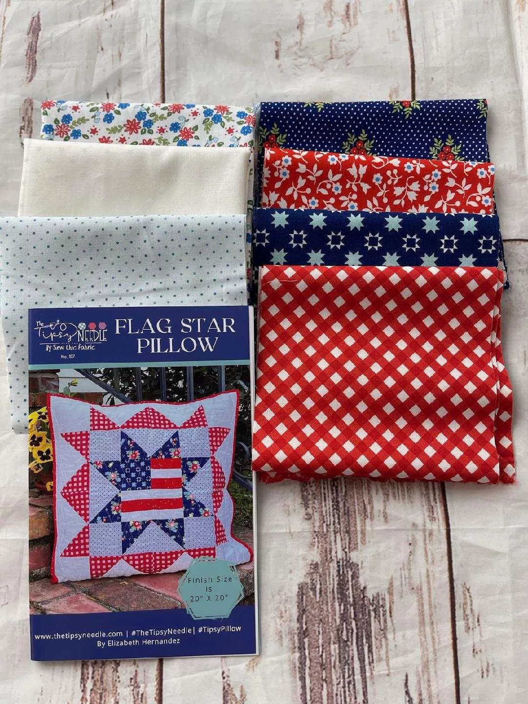 Flag Star Pillow Kit