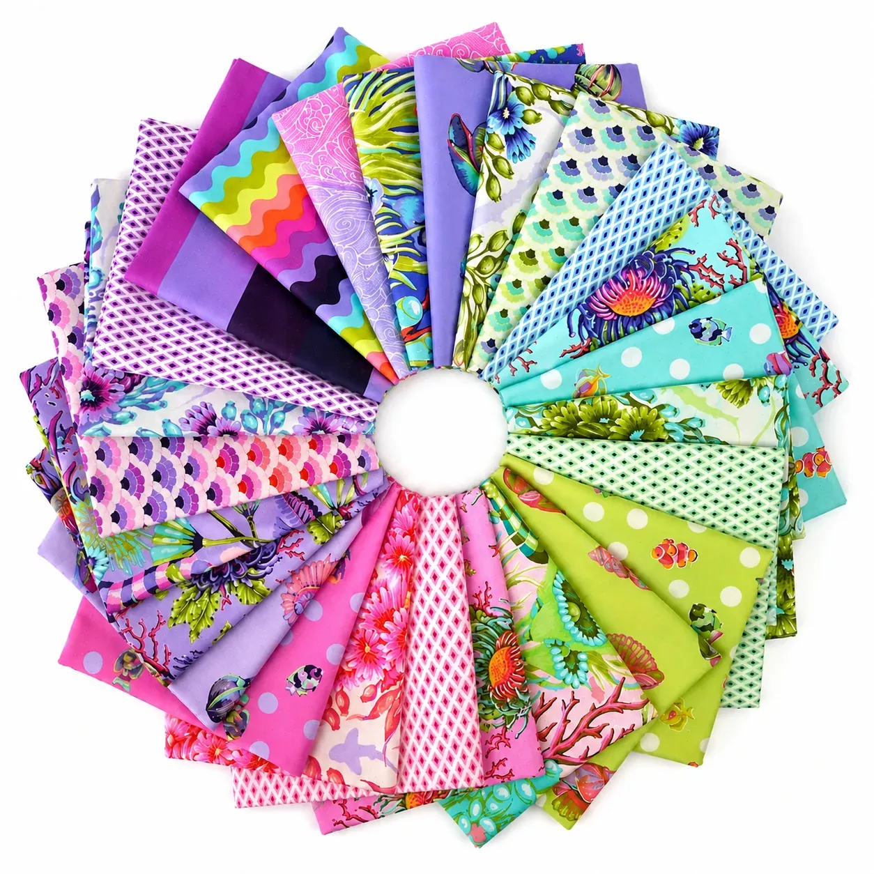 Floral Reef - Fat Eighth Bundle (25 pcs) by Tula Pink for Free Spirit