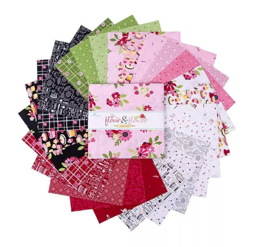 Flour & Flower Charm Pack - Jill Finley - Riley Blake Designs