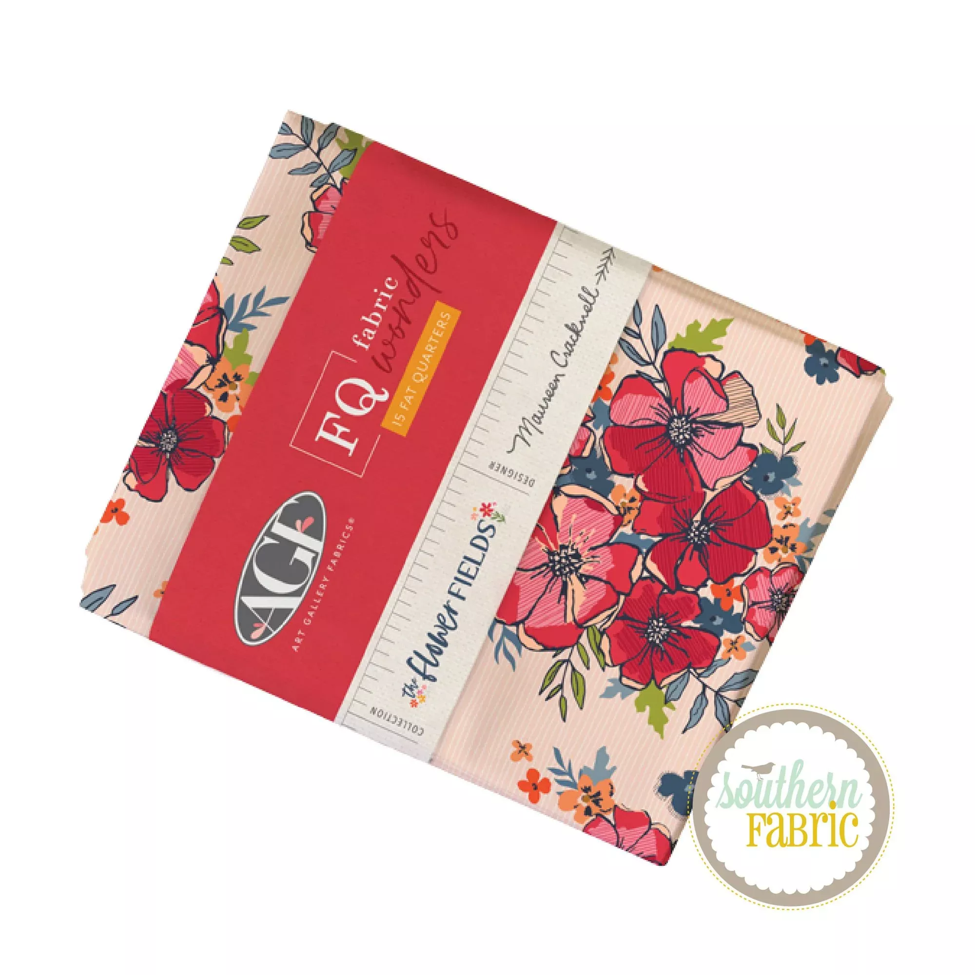 The Flower Fields - Fat Quarter Bundle (15 pcs) by Maureen Cracknell for Art Gallery Fabrics