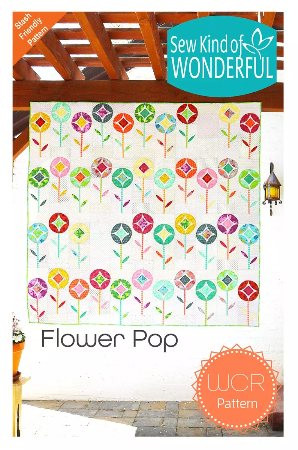 Flower Pop Quilt Pattern by Sew Kind of Wonderful